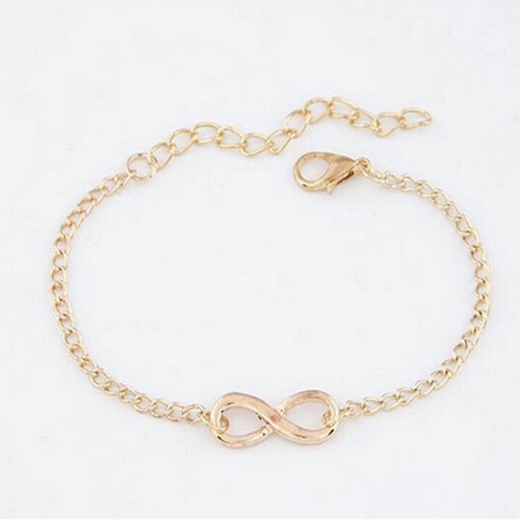 Infinity Dainty Delicate Bracelet Silver/Gold - Picture 3 of 4